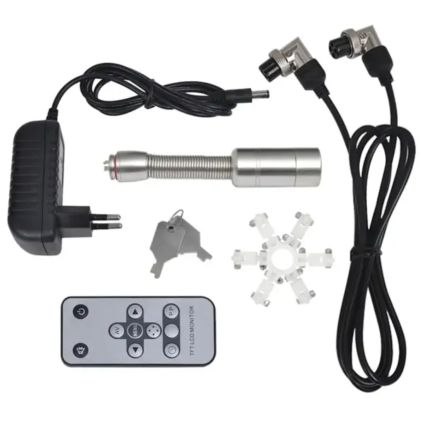 Kanalisatsioonitorude kontrollkaamera 30 m klaaskiudkaabliga, DVR-kontrollkarbi ja 7″ värvimonitoriga – 10