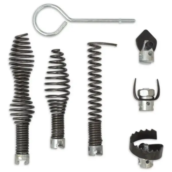 Torupuhastusmasin komplekt 250 W, punane-must, spiraalid 15 m x 16 mm ja 4,5 m x 9,5 mm – 9