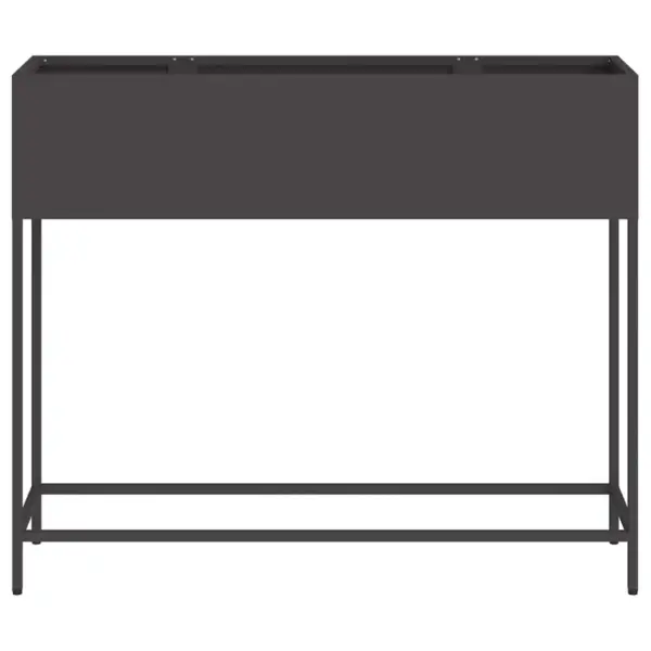 Tõstetud aiataimelava, must teras, 100 x 26 x 82 cm – 5