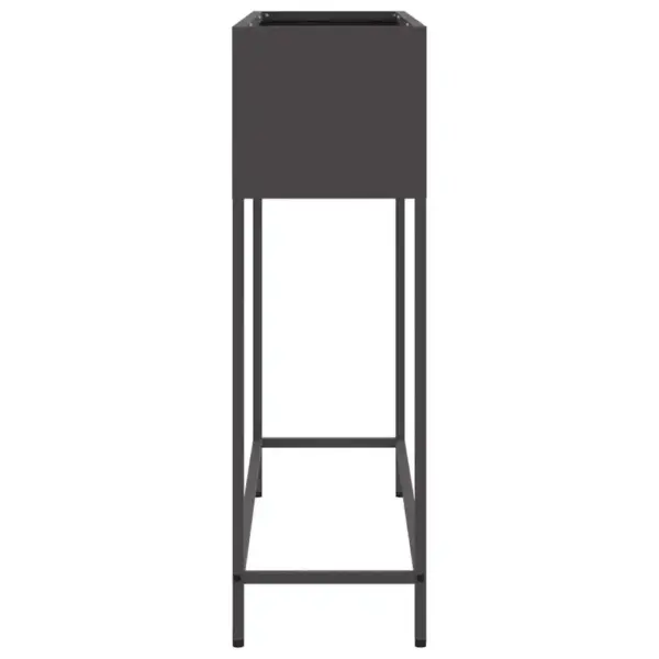 Tõstetud aiataimelava, must teras, 100 x 26 x 82 cm – 6