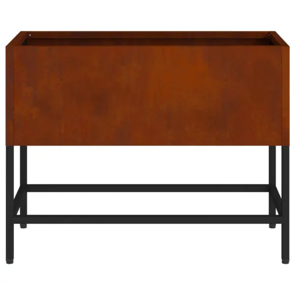 Tõstetud metallist istutuskast roostevärvi, 60 x 26 x 45 cm – 6