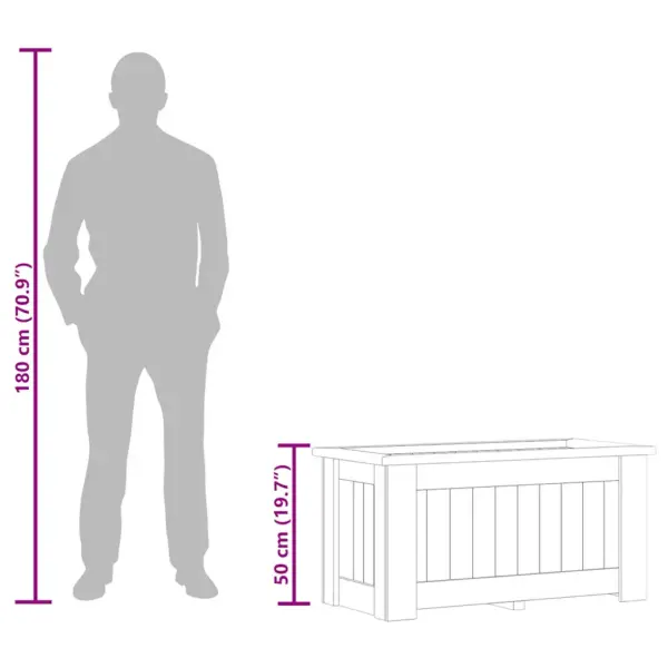 Tõstetud peenrakast immutatud männipuidust, 100 x 50 x 50 cm – 11
