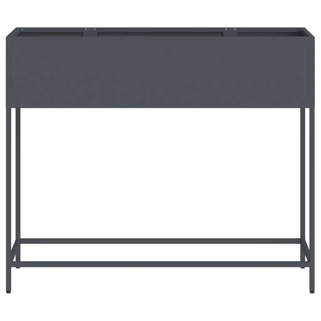 Tõstetud aiataimelava, antratsiitne teras, 100 x 26 x 82 cm