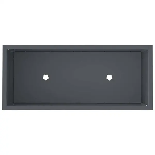 Tõstetud terasest istutuskast, antratsiit, 60 x 26 x 45 cm – 7