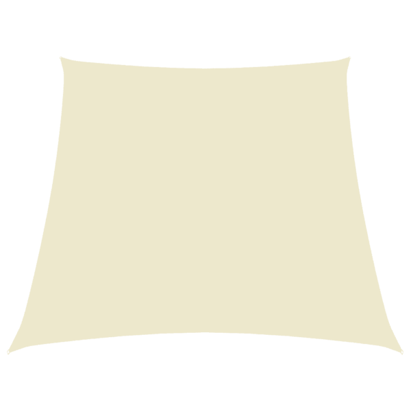 Veekindel trapetsikujuline päikesepuri, PU-kattega oxford-kangas, kreemjasvalge, 2,4 x 3 m – 2