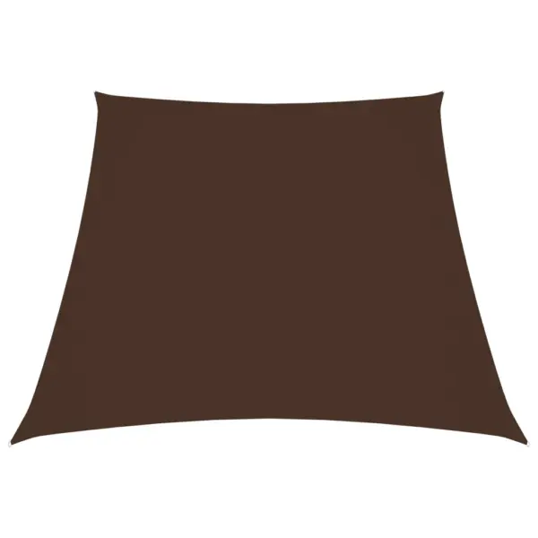 Veekindel trapetsikujuline päikesepuri, pruun oxford-kangas, 2,4 x 3 m – 2