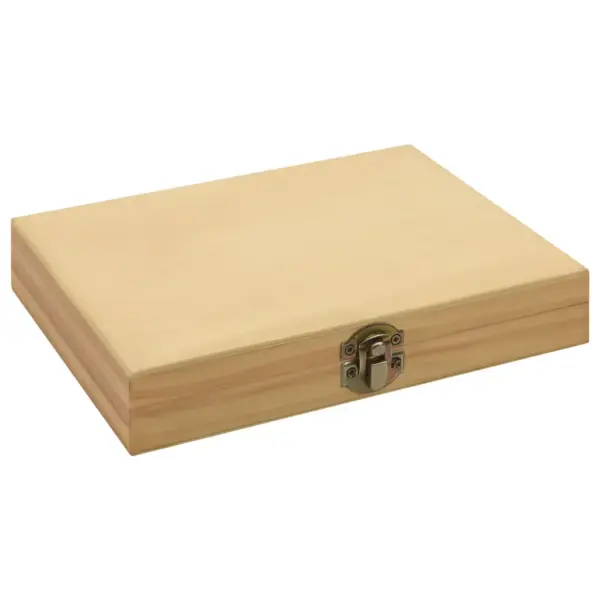 12-osaline treimistööriistade komplekt treipingile, karbiidotsaga, 12 x 12 mm kinnitusvõll, 80 mm, must, puidust karbis – 4