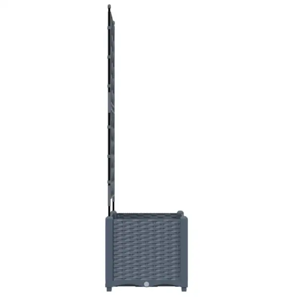 Helehall terasest trellisega aiapott ronitaimedele, 40 x 40 x 143 cm – 6