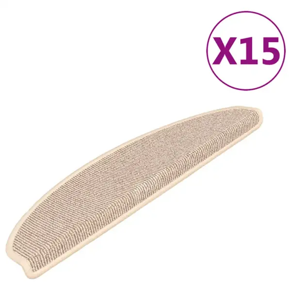 Trepimatid kahepoolse teibiga, poolringikujulised, 15 tk, valge ja pruun, 65 x 21 x 4 cm – 2