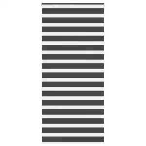 Triibuline sebraruloo, must, 115 x 200 cm, kanga laius 110,9 cm, polüester