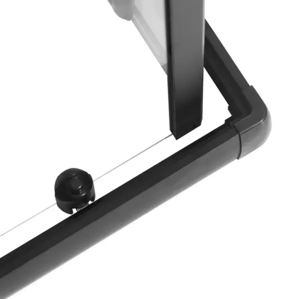 Nurgadušikabiin triibulise ESG turvaklaasiga, must raam, 90 x 70 x 180 cm – 7