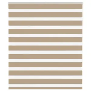 Triibuline päev ja öö ruloo liivapruun, 120 x 150 cm, polüester