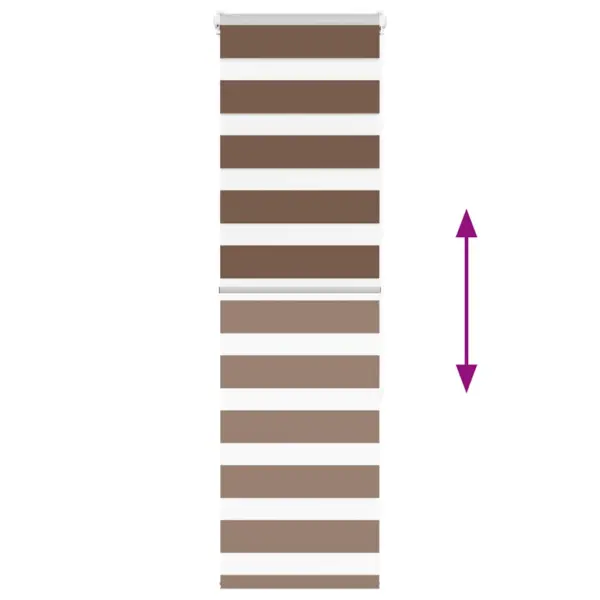 Triibuline päev-öö ruloo pruun, 40 x 150 cm, polüester – 5