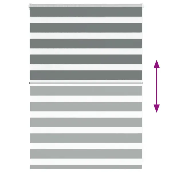 Triibuline päev-öö ruloo tumehall, kettmehhanismiga, 110 x 100 cm – 5