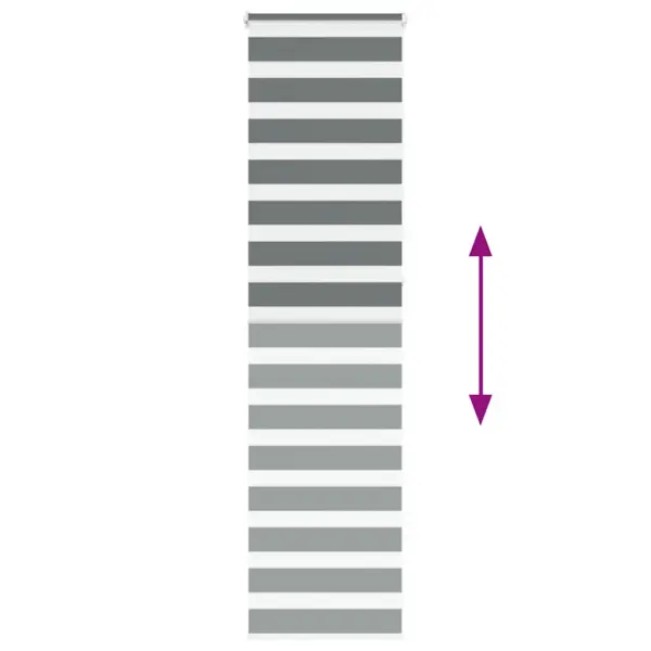 Triibuline päev-öö ruloo tumehall, 65 x 230 cm, kanga laius 60,9 cm, polüester – 5