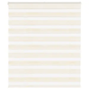 Triibuline sebraruloo marmorbeež, kettmehhanismiga, 125 x 150 cm, 100% polüester, alumiiniumsiiniga