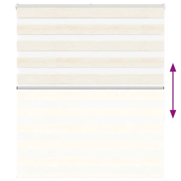 Triibuline sebraruloo marmorbeež, 135 x 150 cm, 100% polüester – 5