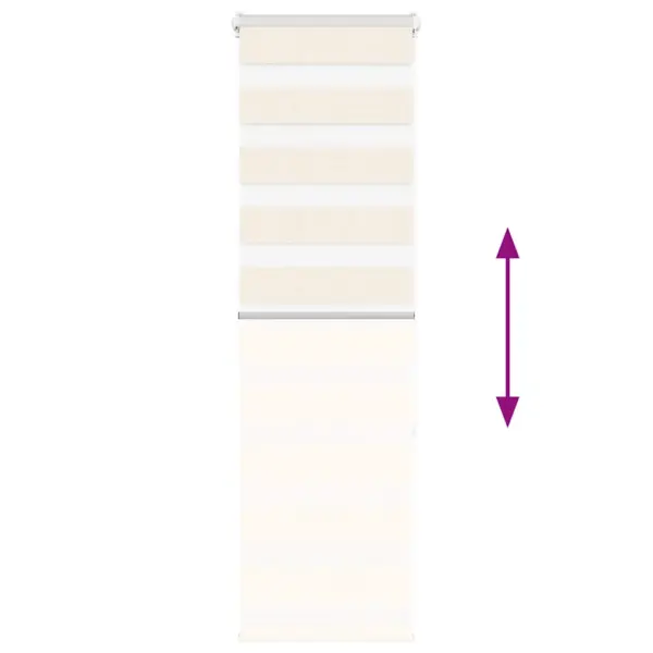 Triibuline sebraruloo marmorbeež, 45 x 150 cm, polüester – 5