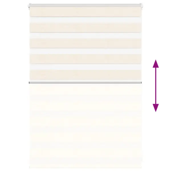 Triibuline sebraruloo, marmorbeež, 110 x 100 cm, 100% polüester – 5