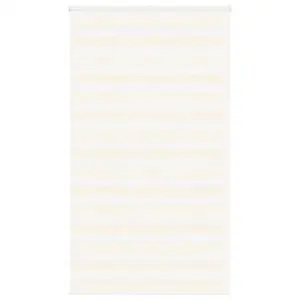 Triibuline sebraruloo privaatsuse ja valguse reguleerimiseks, marmorbeež, 125 x 200 cm, 100% polüester, alumiiniumsiiniga