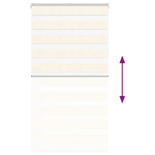 Triibuline sebraruloo kettmehhanismiga, marmorbeež, 85 x 150 cm – 5