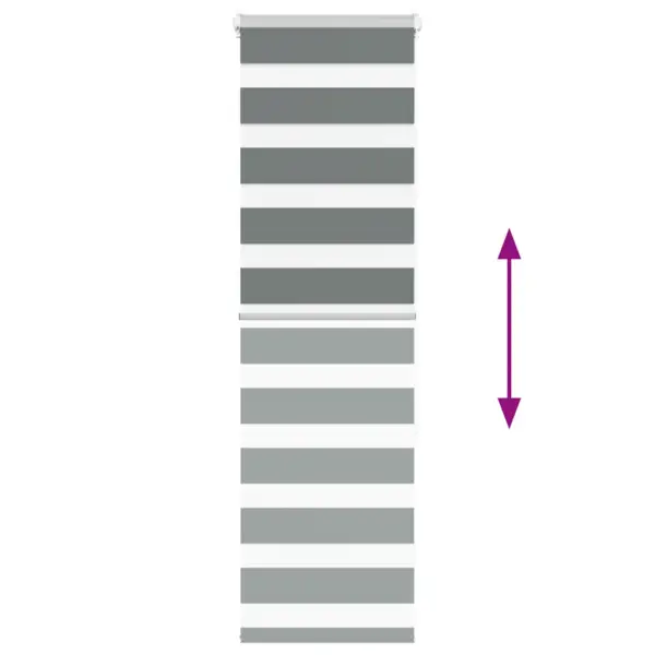 Triibuline zebraruloo tumehall, 45 x 150 cm, kanga laius 40,9 cm, polüester – 5