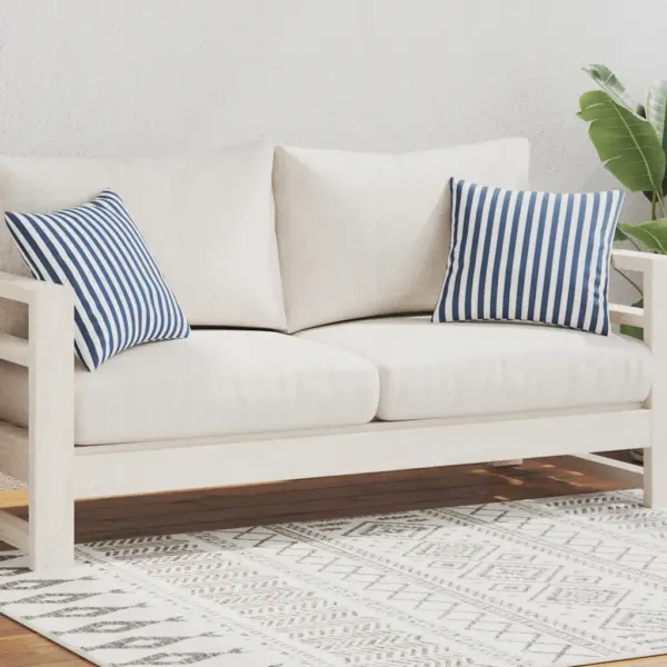 Vettpidavad triibulised aiapadjad lukkudega, 2 tk, tumesinine, 45 x 45 cm – 2