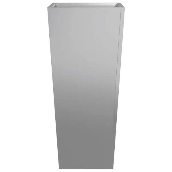 Aia taimekastid põhjaga, 2 tk, tsingitud teras, hõbedane, 35 x 35 x 75 cm – 7