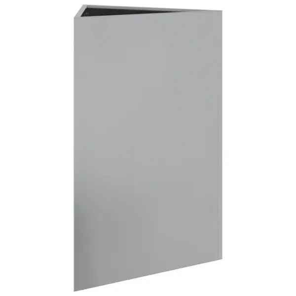 Aia taimekast põhjaga, tsingitud teras, hõbedane, 50 x 43 x 75 cm – 4