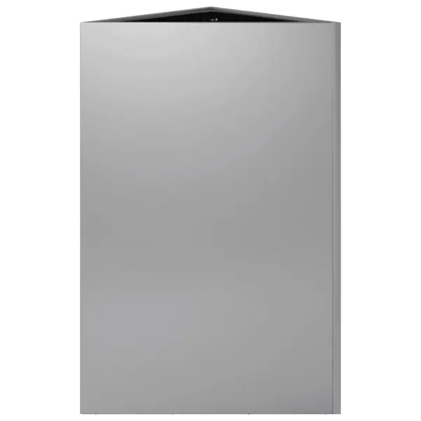 Aia taimekast põhjaga, tsingitud teras, hõbedane, 50 x 43 x 75 cm – 5