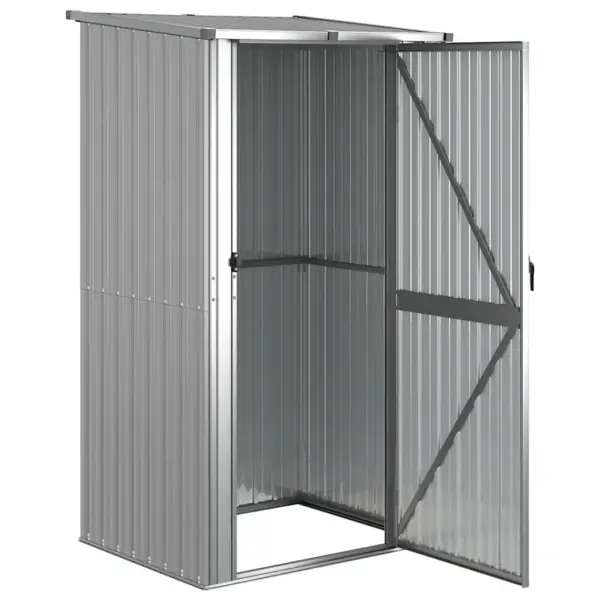 Hall tsingitud terasest aiakuur lukustatava uksega, 118,5 x 97 x 209,5 cm – 3