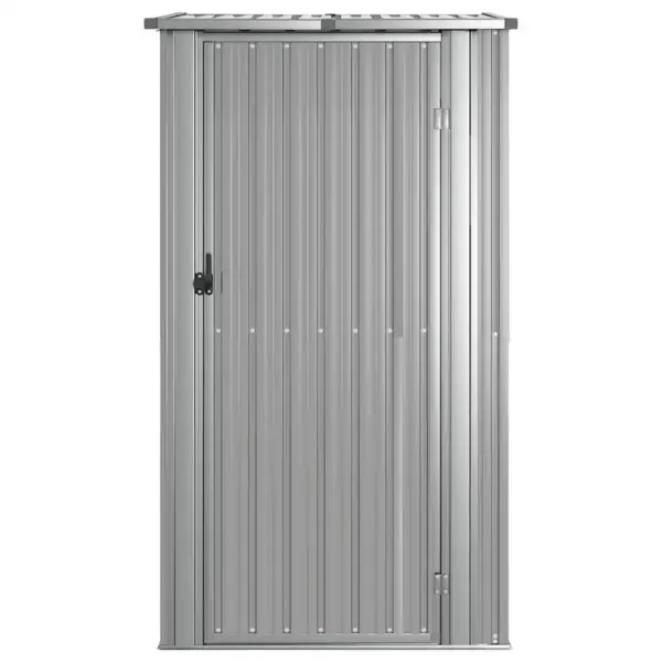 Hall tsingitud terasest aiakuur lukustatava uksega, 118,5 x 97 x 209,5 cm – 4