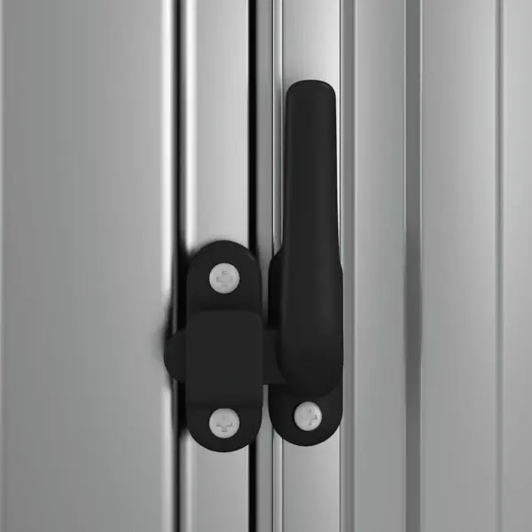 Hall tsingitud terasest aiakuur lukustatava uksega, 118,5 x 97 x 209,5 cm – 6