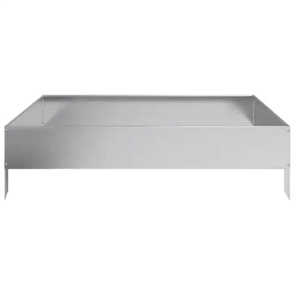 Hõbedane tsingitud terasest kõrgpeenar, 100 x 100 x 26 cm – 4