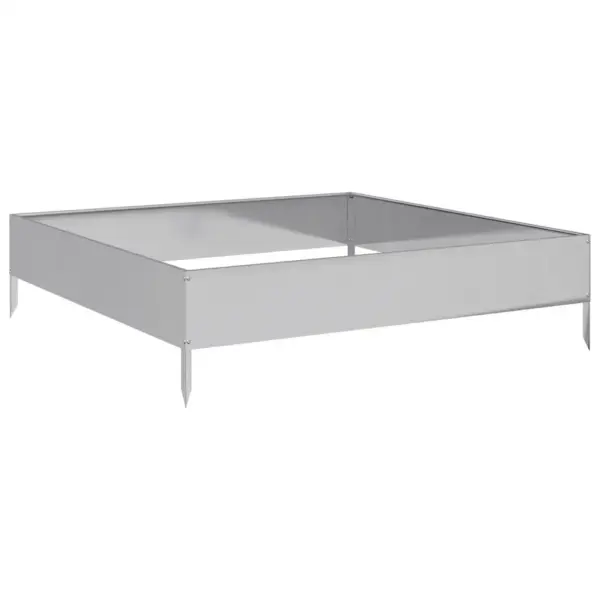 Hõbedane tsingitud terasest kõrgpeenar, 100 x 100 x 26 cm – 6