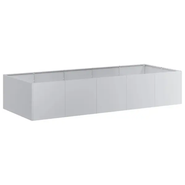 Tsingitud terasest kõrgpeenar avatud põhjaga, hõbedane, 200 x 80 x 40 cm – 2