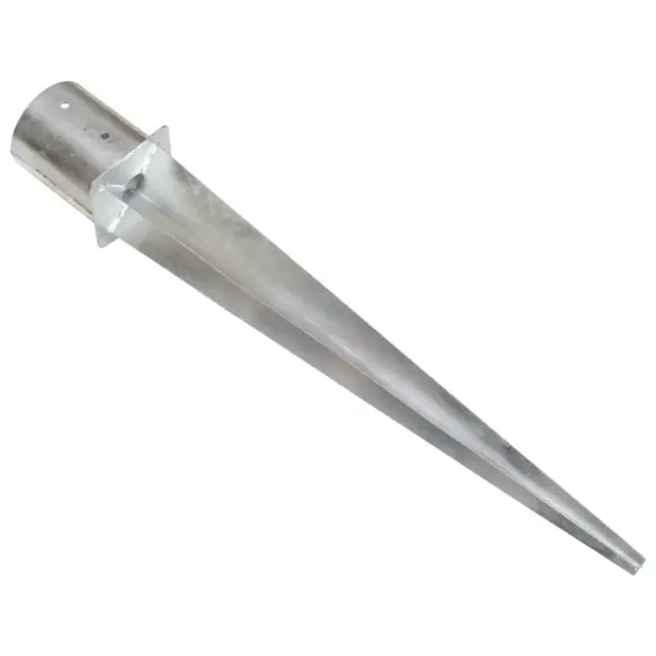 Tsingitud terasest maavaiad aedadele, 2 tk, hõbedane, 12 x 91 cm – 4