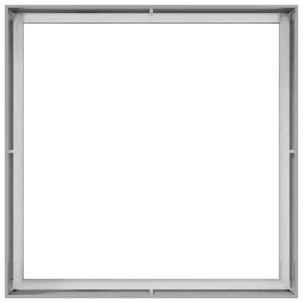 Tsingitud terasest taimekast avatud põhjaga, hõbedane, 100 x 100 x 40 cm – 5