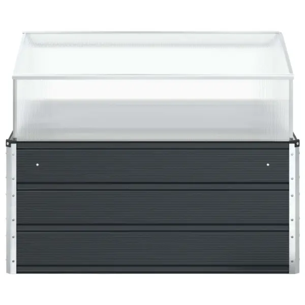 Antratsiitne tsingitud terasest taimekast, 100 x 100 x 77 cm – 4