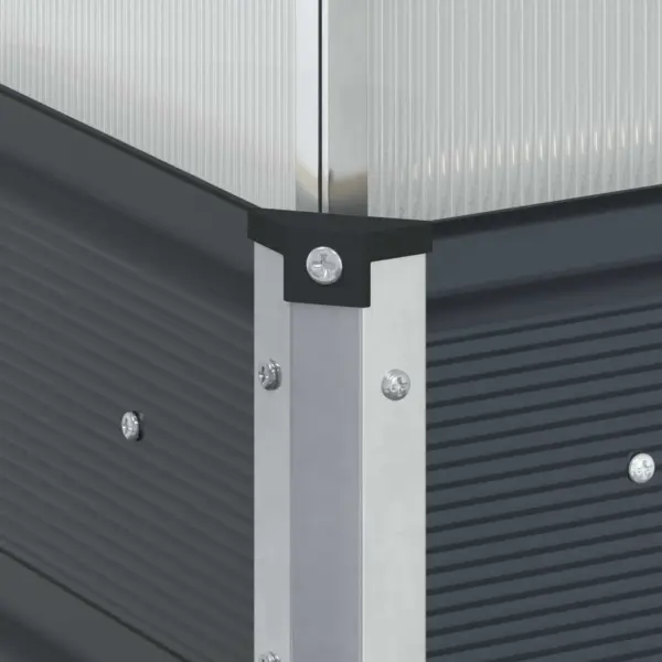 Antratsiitne tsingitud terasest taimekast, 100 x 100 x 77 cm – 7