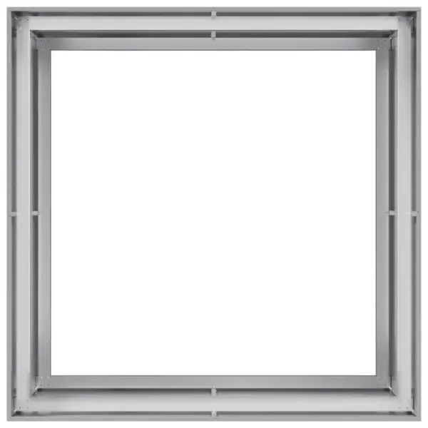 Kõrgpeenar ja taimekast tsingitud terasest, hõbedane, 100 x 100 x 80 cm, avatud põhjaga – 5