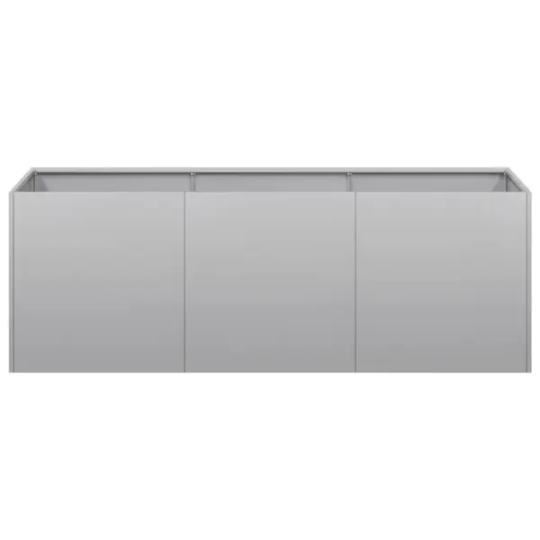 Tsingitud terasest taimekast avatud põhjaga, hõbedane, 120 x 40 x 40 cm – 4