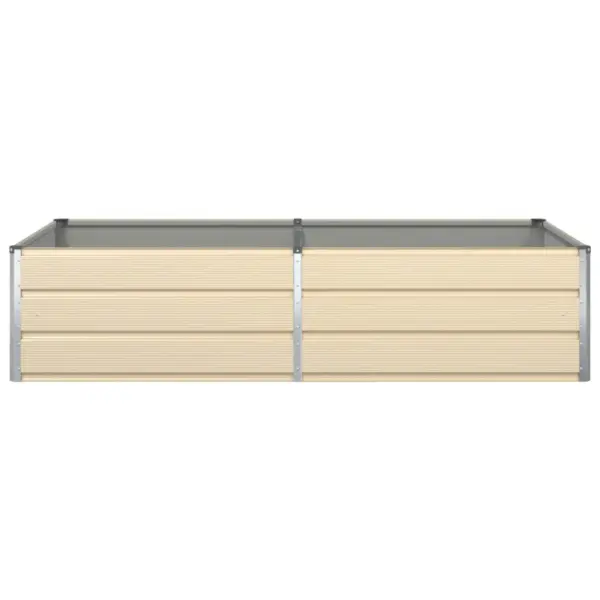 Tsingitud terasest taimekast, kreemikasvalge, 195 x 100 x 45 cm – 5