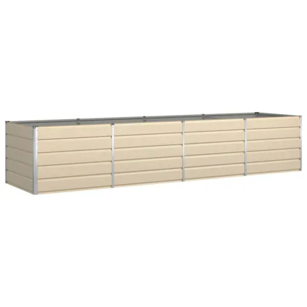 Tsingitud terasest taimekast, valge, 195 x 100 x 45 cm – 2