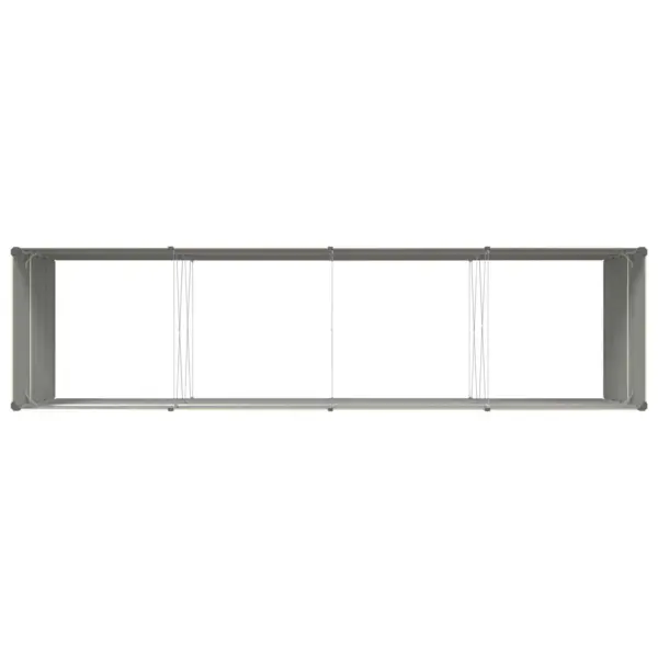 Tsingitud terasest taimekast, valge, 195 x 100 x 45 cm – 7