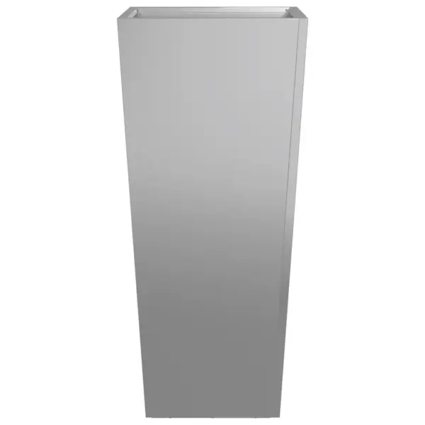 Kõrge tsingitud terasest taimekast, hõbedane, 35 x 35 x 75 cm – 5