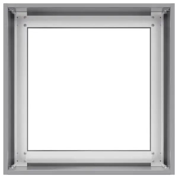 Tsingitud terasest taimekast avatud põhjaga, hõbedane, 40 x 40 x 40 cm – 5