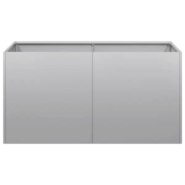 Tsingitud terasest taimekast avatud põhjaga, hõbedane, 80 x 40 x 40 cm – 4