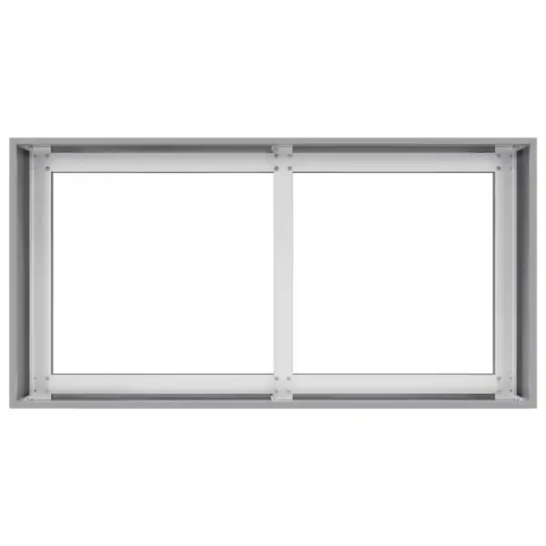 Tsingitud terasest taimekast avatud põhjaga, hõbedane, 80 x 40 x 40 cm – 5