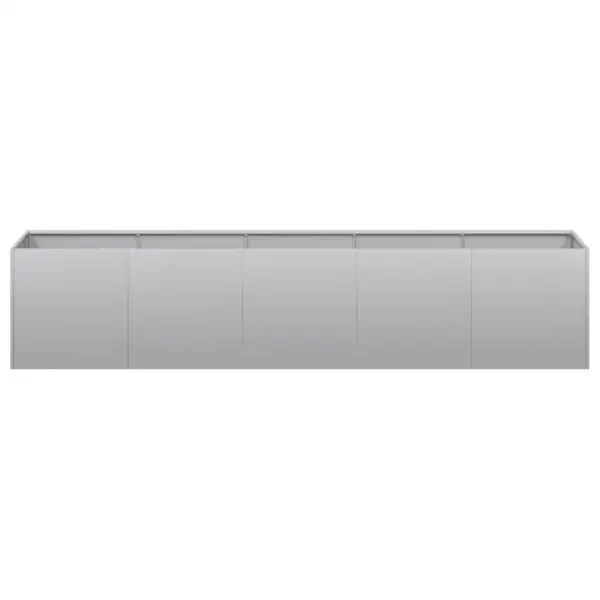 Tsingitud terasest taimekast avatud põhjaga, hõbedane, 200 x 40 x 40 cm – 4